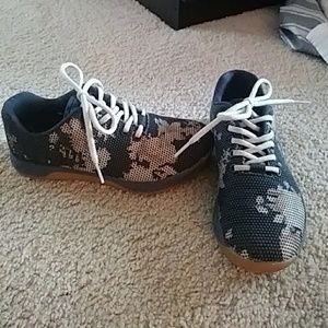 No Bull dark floral trainers